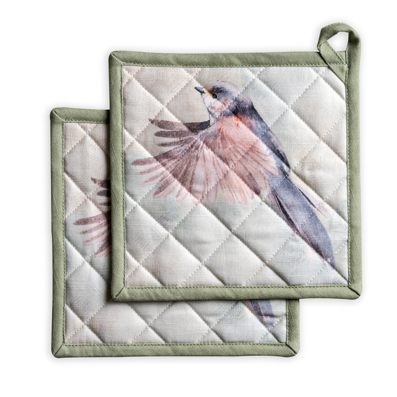 Maison D' Hermine Paisley Cotton Potholder Set