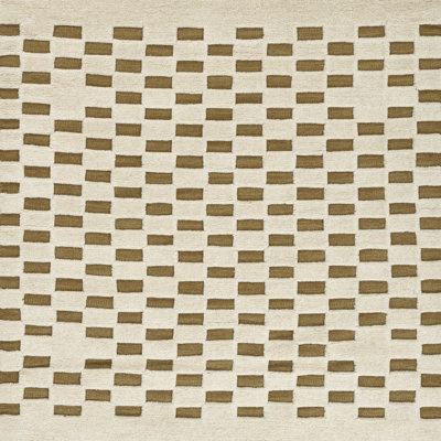 Aelin Hand-Tufted Checkered Wool Rug