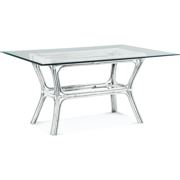 Trellis Glass Top Dining Table
