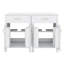 Meuble-lavabo moderne de 48 pouces avec lavabo en céramique, tiroir rabattable, tablettes de porte à double couche-674689483