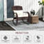 Plateforme à bascule Deck, avec dossier haut, coussin de siège et coussin de chaise de balcon blanc crème, coussin de style spacieux, véranda de jardin,