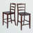 Hallatrow Walnut 5-pc Dining Set With 4-Chairs and 1-Table, 36'' H X 33.8'' W X 33.8'' D-1084737187