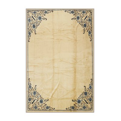 Tapis jaune clair / noir Socoma