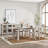 Egremt Extendable Solid Reclaimed Wood Dining Table-1382880431