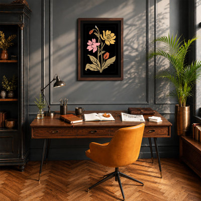 Two Stem Botanicals Botanical - Framed Print