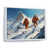 Cadre flottant blanc