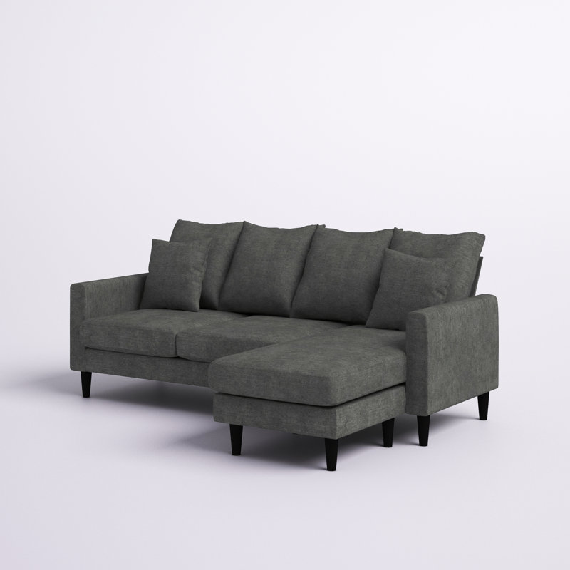 Canapé modulaire réversible avec repose-pieds Skye, Gris