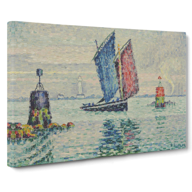Le Sardinier, Locmalo by Paul Signac - Wrapped Canvas Painting, 35cm H x 50cm W x 3cm D