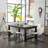 Telsha 6 - Person Four Leg Dining Set-2029076560