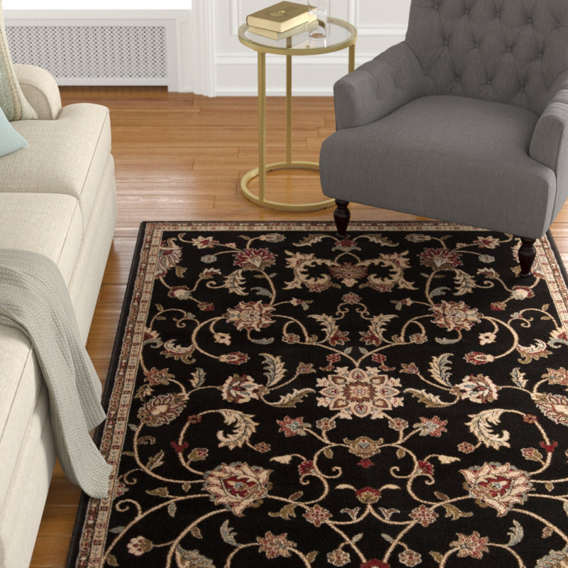 Tapis noir / brun Feagin, Rectangle 12 pi x 15 pi