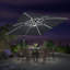 3m Lighted Square Cantilever Parasol With Base