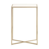 Everly Quinn Jaspur Narrow and Metal Rectangle Side Table
