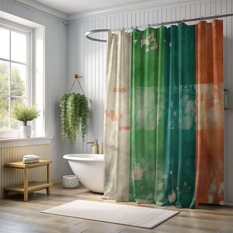 Ireland's Colors - Rideau de douche Premium, L 71 po x L 74 po