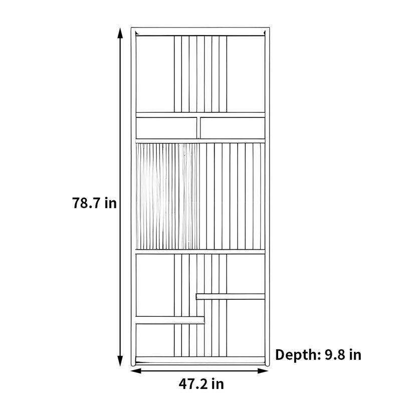 Markus, (6 tablettes) H 78,7 po x l 47,2 po x P 9,8 po