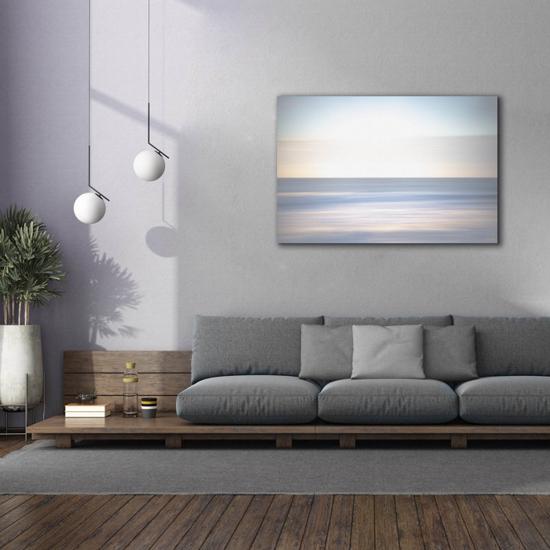  «Ocean Blur Blues» par Life BeautifuLEE, art mural sur toile, 60 po x 40 po