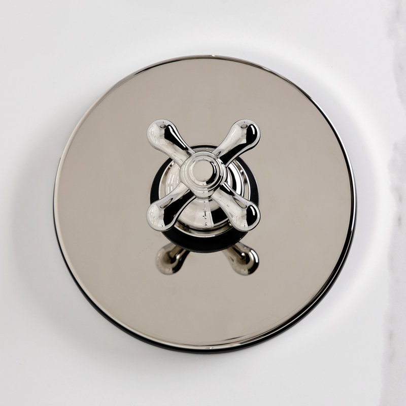 Kingston Brass Single-Handle Pressure Balanced Tub and Shower Faucet, Polished Nickel