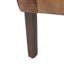 Fauteuil d'appoint moderne tonneau - Similicuir brun patiné