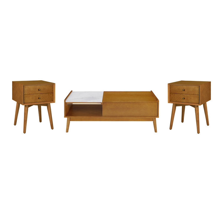 Ensemble de tables basses 3 pièces Honrine