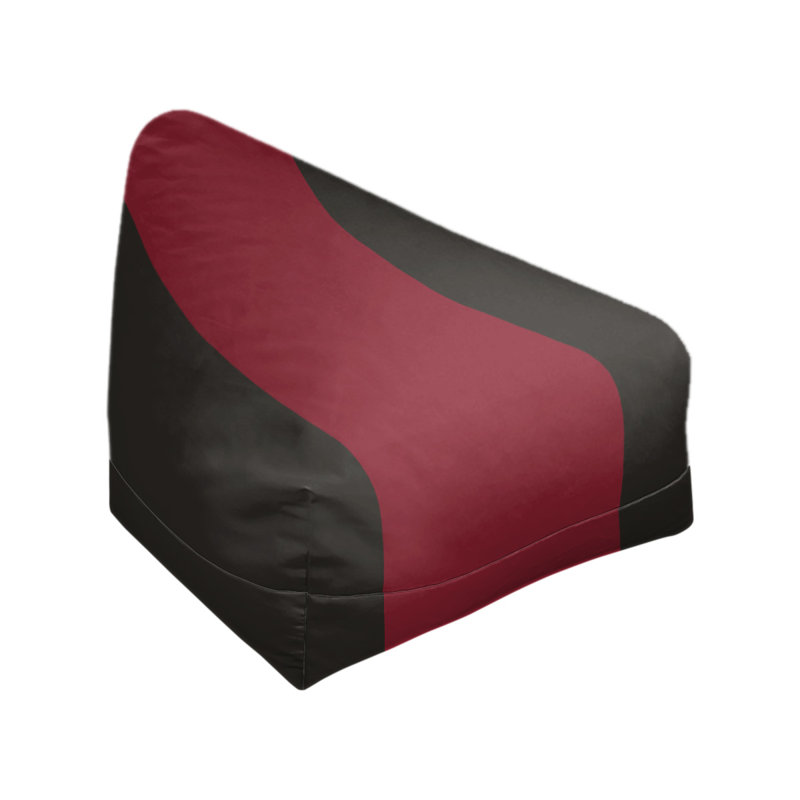 Classic Bean Bag, 30" H x 27" W x 27" D, Black/Brick Red