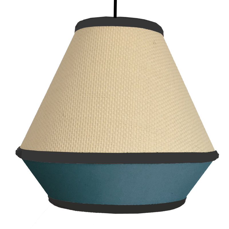  1-Light Bell Pendant, Blue