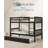 Kids Twin Over Twin Bunk Bed