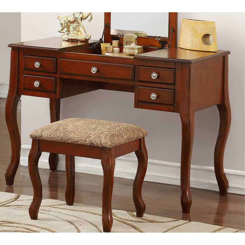 Ensemble de meuble-lavabo classique 1pc, Brun