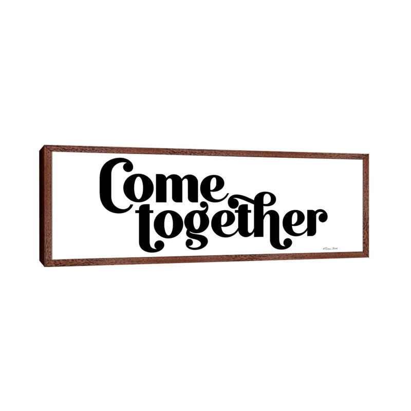 Come Together by Susan Ball - Panoramic Gallery-Wrapped Canvas Giclée on Canvas, 30.48 cm H x 91.44 cm W, Classic Wood Framed