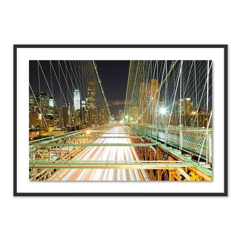 Zoom I Print by Jakob Wagner, Black, 34" H x 48" W x 2.5" D