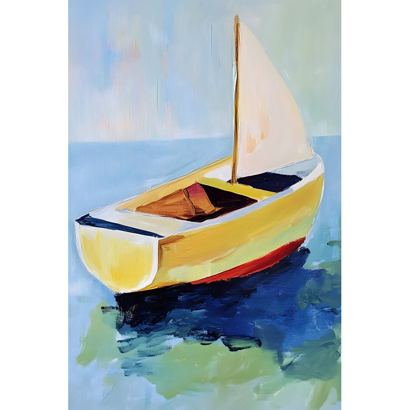 Pier Sail I by Walker Noble - Wrapped Canvas Print, 46 cm H x 30 cm W