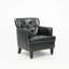 Fauteuil club rembourré en tissu Hengming Living