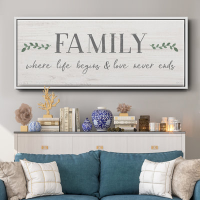 Love Never Ends- Framed Canvas