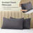 Luxclub 4 PC Gray California King Silky Soft Cooling Extra Deep Pocket Performance Sheet Set-124811054-124811058