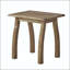 Table d'appoint en bois d'acacia Selma - teint naturel, résistant aux intempéries