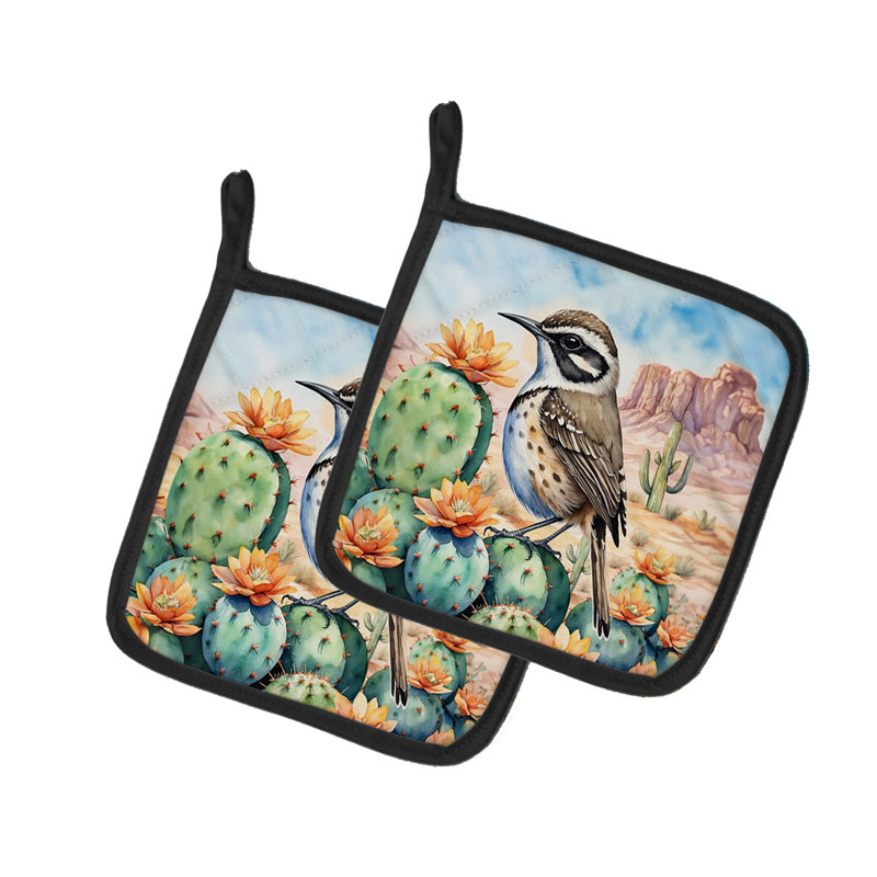 Paire de supports à casseroles Arizona Cactus Wren