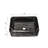 19"X15" Black And Gray Marble Pattern Ceramic Rectangular Vessel Bathroom Sink-799372787