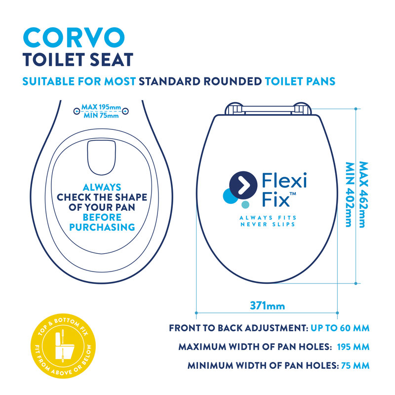Soft Close Round Standard Toilet Seat