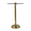 Table d'appoint 15,5 x 15,5 x 24 po avec aile d'ange dorée