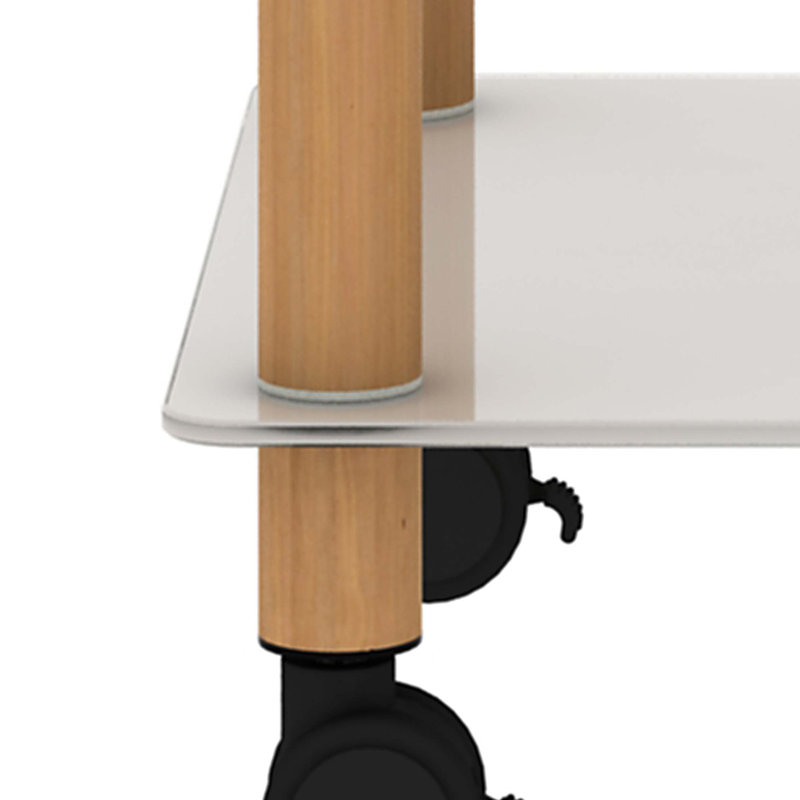 Table d'appoint moderne avec tablettes de rangement