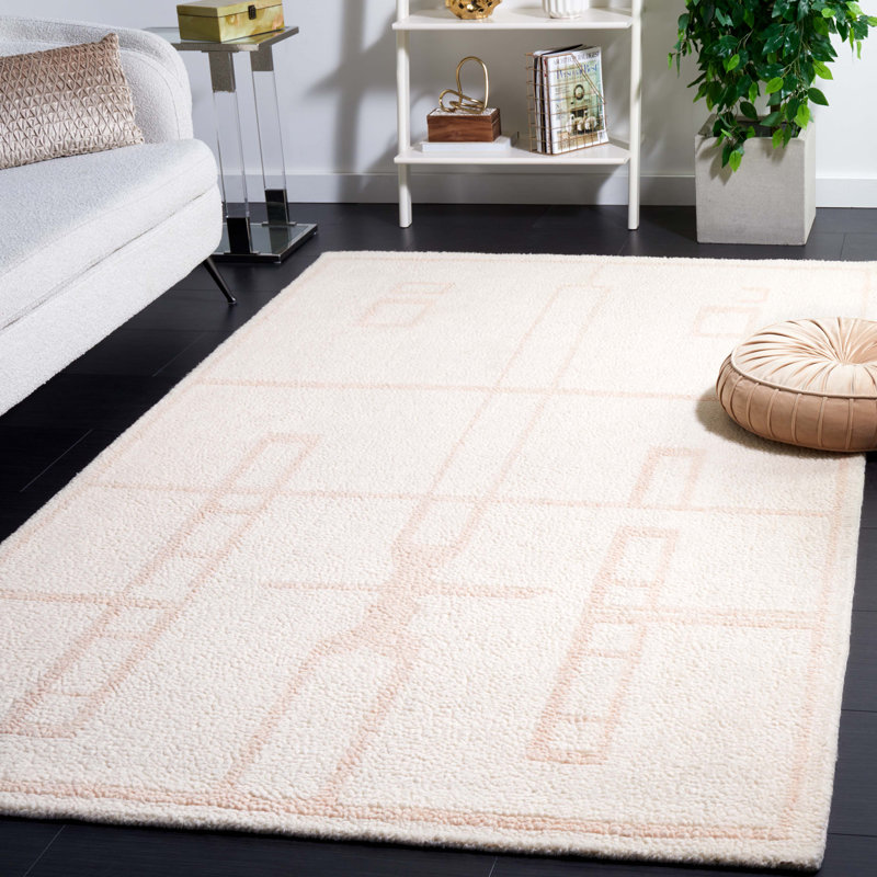 Wool Area Rug, Rectangle 5' x 8'