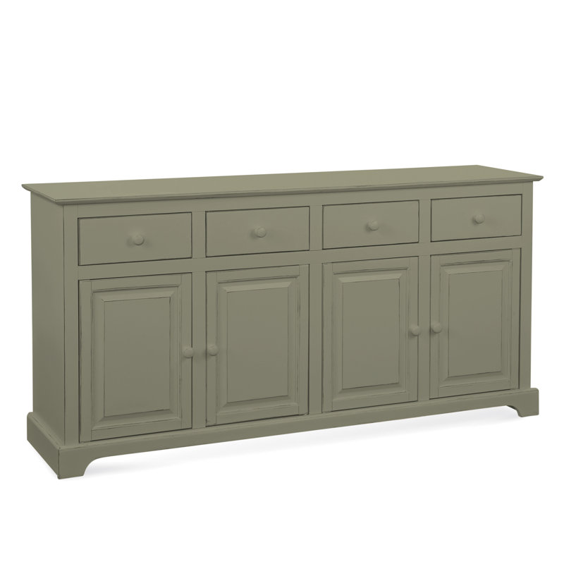 Hues 70'' Solid Wood Sideboard, Greystone