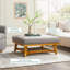 Grand repose-pieds rembourré Modern Farmhouse-1714997194