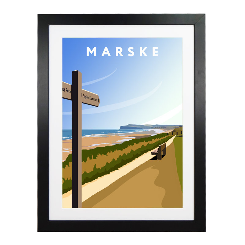 Marske by Richard O'Neil - Print, 54 cm H x 44 cm W x 2.2 cm D, Black Wood Frame
