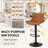 Adjustable Swivel 24"-33" Height Rhombus Leather Bar Stools with Back for Kitchen Island-1842835492-1842835494