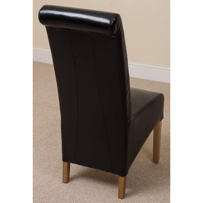 51cm H Upholstered Side Chair, Black