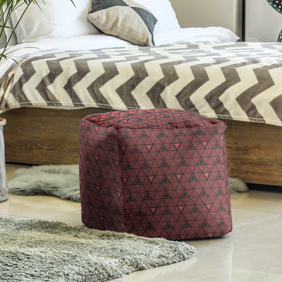 Upholstered Polyester Blend Cube