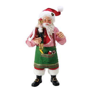 Figurine de père Noël le casse-noisette possible Traditions de Noël possibles 24,5 pouces