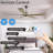 60" Modern Wood Ceiling Fan With Light And Remote Control,6-Speed Noiseless Reversible Dc Motor, Ceiling Fan For Kitchen Dinning Living Room