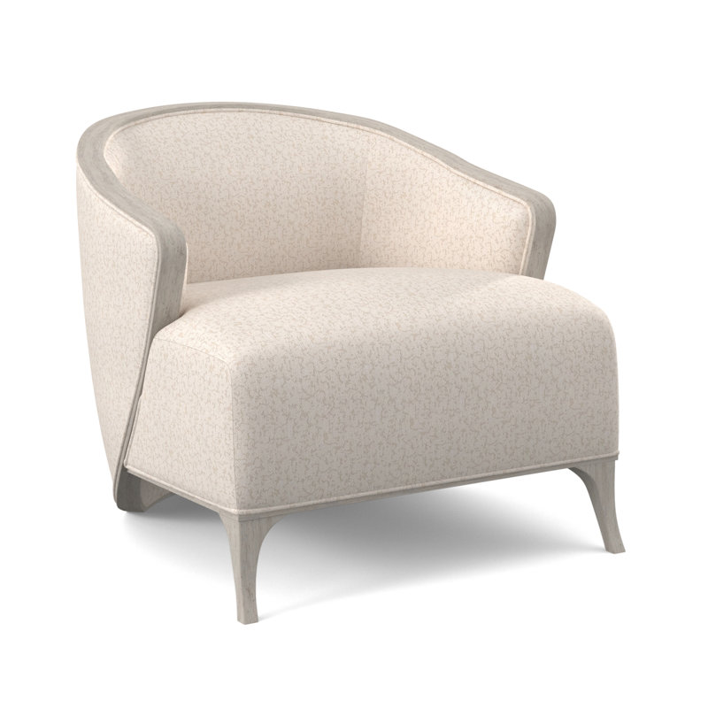 Fauteuil demi-tonneau Penegrine, Bisque, Lin Elise