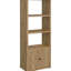 Ensemble de meuble télé et de tour média Mango 3: rangement organisé avec six compartiments, deux tablettes réglables, quatre portes dissimulées, collection Warm Sheen: unités centrales, teinte de finition