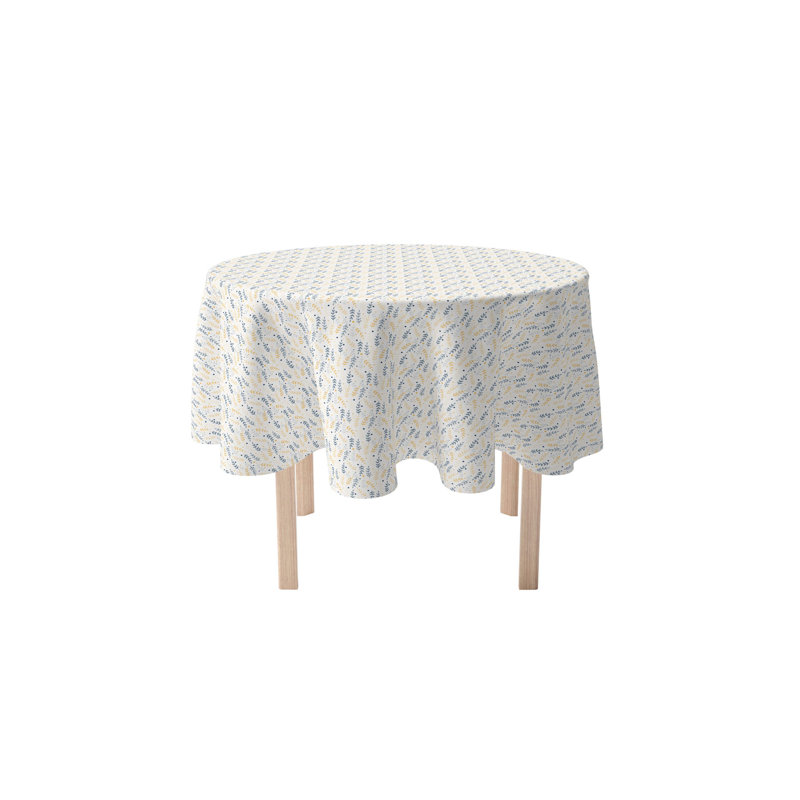 Round Cotton Twill Tablecloth